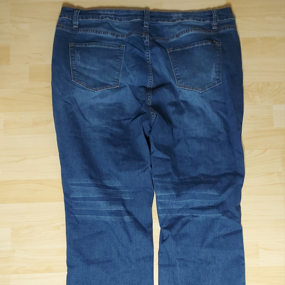 Chic Soul Plus Size Distressed Ripped Stretch Jean - Picture 6 of 9